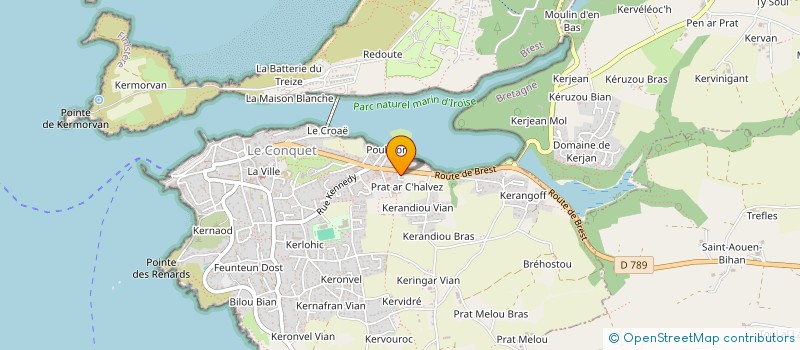 localisation de l'entreprise MADAME JULIE ROLLAND  LE CONQUET