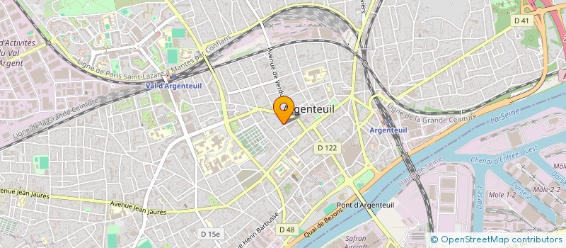 localisation de l'entreprise MADAME JULIE ROMUALD  ARGENTEUIL