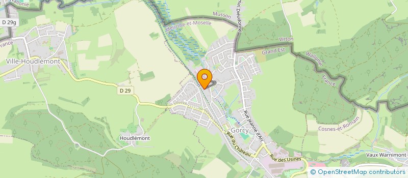 localisation de l'entreprise MADAME JULIE RONDEAU  GORCY