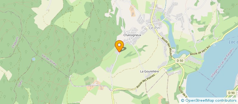 localisation de l'entreprise MADAME JULIE ROQUEFORT  VILLAGES DU LAC DE PALADRU