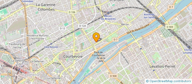 localisation de l'entreprise MADAME JULIE ROUCHON à COURBEVOIE