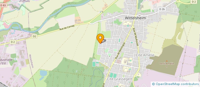 localisation de l'entreprise MADAME JULIE ROUPLY  WITTELSHEIM