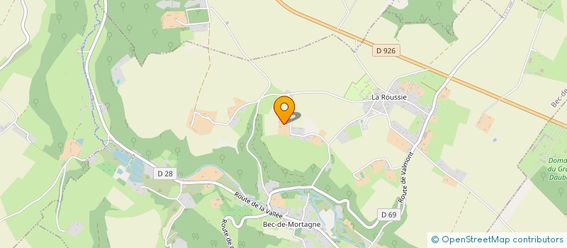 localisation de l'entreprise MADAME JULIE ROUSSEAU  BEC-DE-MORTAGNE