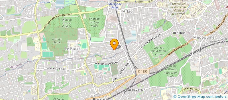 localisation de l'entreprise MADAME JULIE ROUSSEAU  MERIGNAC