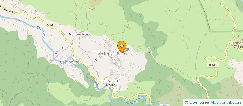 localisation de l'entreprise MADAME JULIE ROUSSILLON à MOLITG LES BAINS