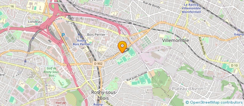 localisation de l'entreprise MADAME JULIE ROUX à ROSNY-SOUS-BOIS