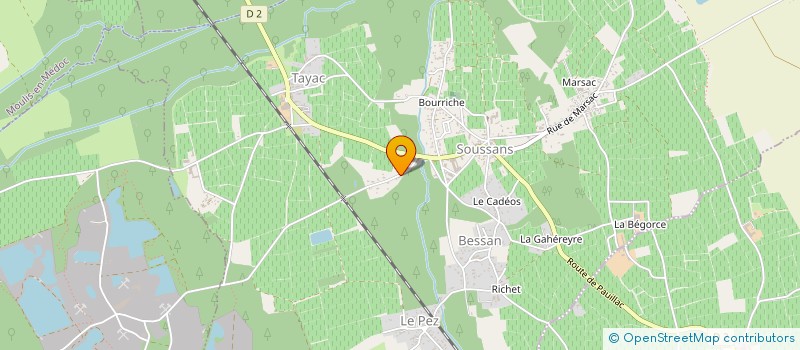 localisation de l'entreprise MADAME JULIE ROUX-SARAH  SOUSSANS