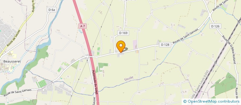 localisation de l'entreprise MADAME JULIE RUFFIEUX  SAUZET