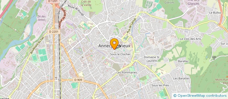 localisation de l'entreprise MADAME JULIE RUGGERI à ANNECY