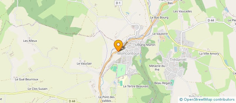 localisation de l'entreprise MADAME JULIE RUNGET à MONCONTOUR