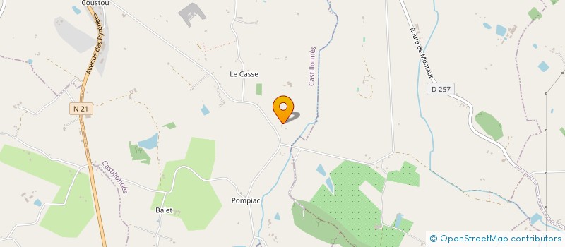 localisation de l'entreprise MADAME JULIE SABELLE  CASTILLONNES