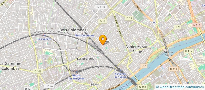 localisation de l'entreprise MADAME JULIE SABLE à ASNIERES-SUR-SEINE