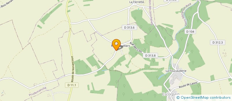 localisation de l'entreprise MADAME JULIE SAINLEZ à ESCORPAIN