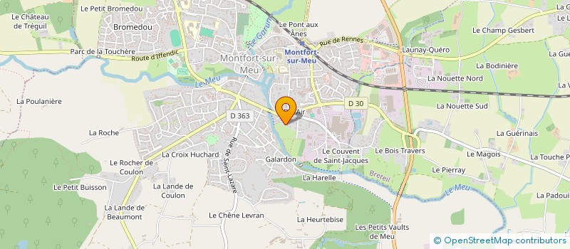 localisation de l'entreprise MADAME JULIE SAJOUS  MONTFORT-SUR-MEU