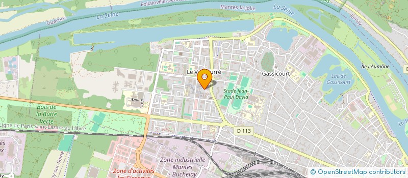 localisation de l'entreprise MADAME JULIE SALAT BAROUX  MANTES-LA-JOLIE