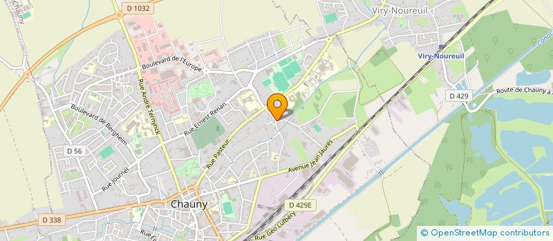 localisation de l'entreprise MADAME JULIE SALEMBIER  CHAUNY