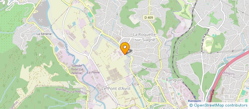 localisation de l'entreprise MADAME JULIE SALUSSOLIA à LA ROQUETTE-SUR-SIAGNE