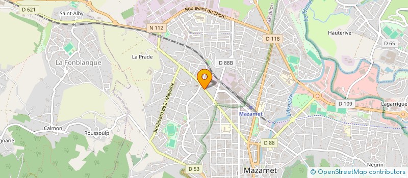 localisation de l'entreprise MADAME JULIE SANCHEZ  AUSSILLON