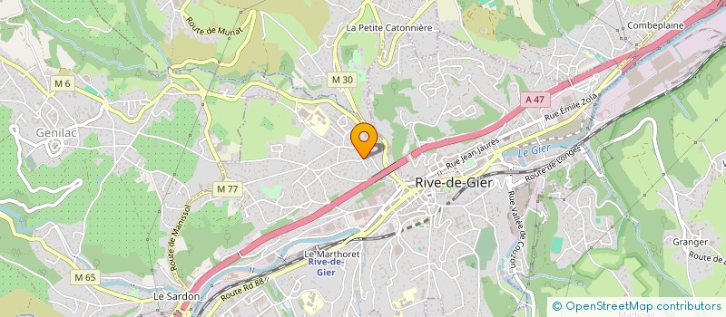 localisation de l'entreprise MADAME JULIE SANIAL  RIVE-DE-GIER