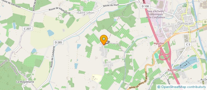 localisation de l'entreprise MADAME JULIE SANZ  SAINT-LEON