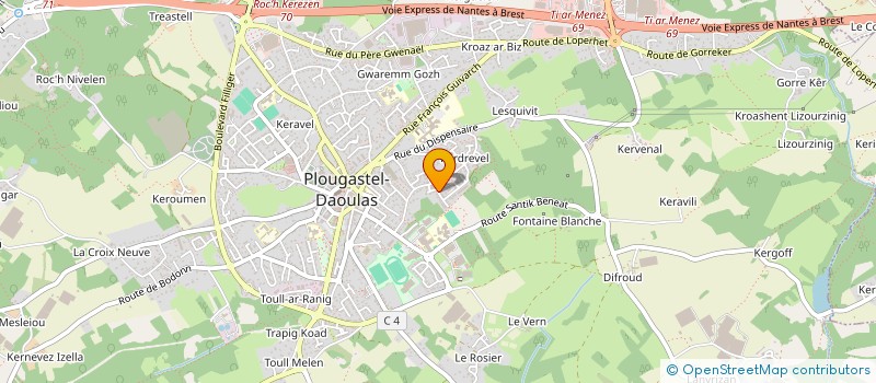 localisation de l'entreprise MADAME JULIE SARRASSAT  LOPERHET