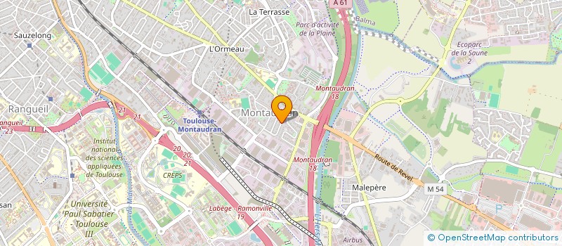 localisation de l'entreprise MADAME JULIE SAU PUEYO  TOULOUSE