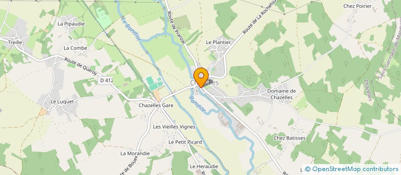localisation de l'entreprise MADAME JULIE SAULIERES à CHAZELLES