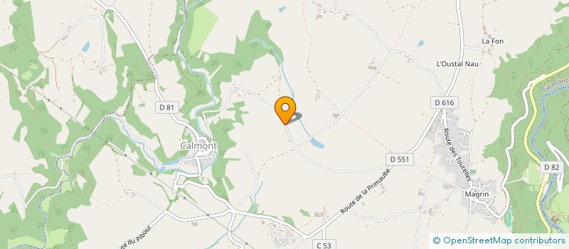 localisation de l'entreprise MADAME JULIE SAWADOGO  CALMONT