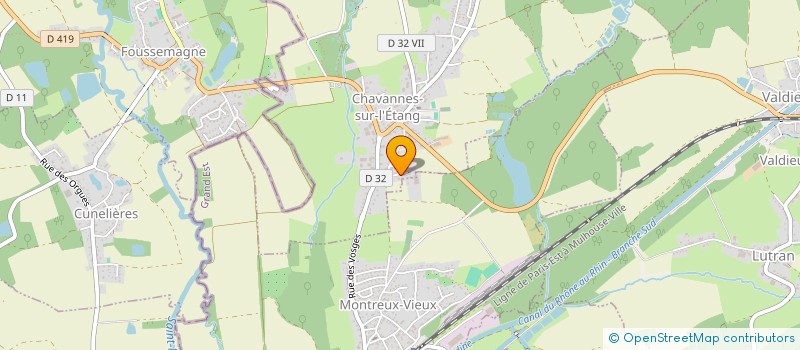 localisation de l'entreprise MADAME JULIE SCHLECHT  CHAVANNES SUR L'ETANG