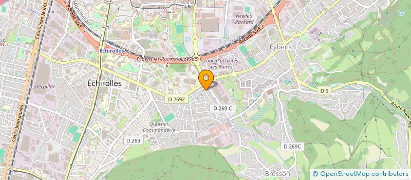 localisation de l'entreprise MADAME JULIE SCIASCIA  ECHIROLLES