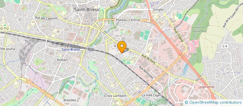 localisation de l'entreprise MADAME JULIE SEDGWICK  SAINT-BRIEUC