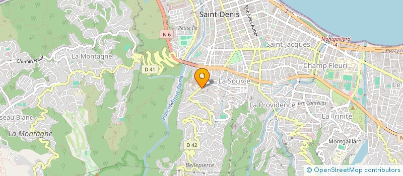 localisation de l'entreprise MADAME JULIE SENAVE à SAINT-DENIS