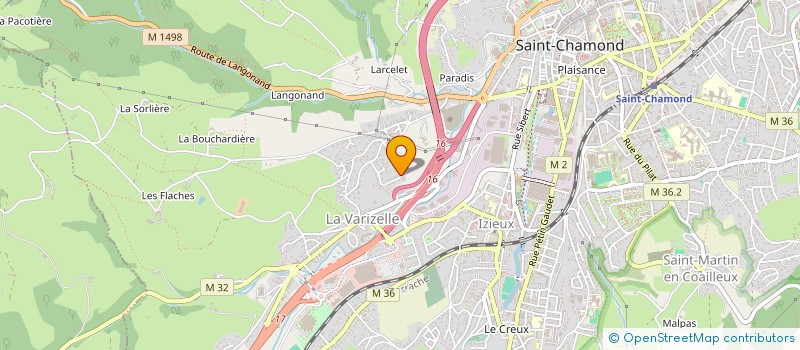 localisation de l'entreprise MADAME JULIE SENECLAUZE  SAINT-CHAMOND