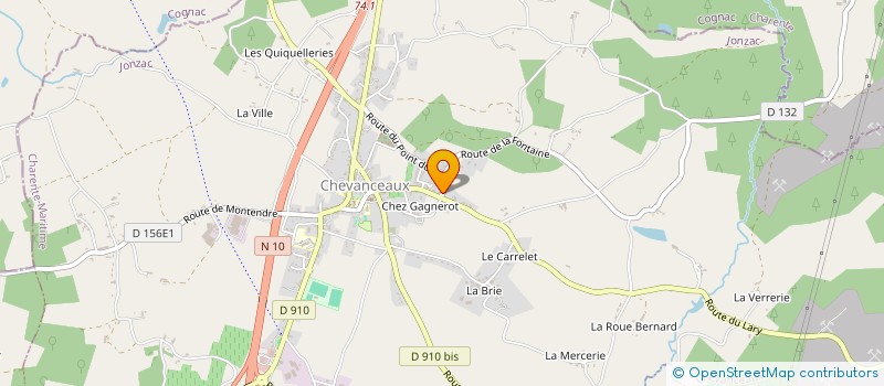 localisation de l'entreprise MADAME JULIE SEVERIN  CHEVANCEAUX