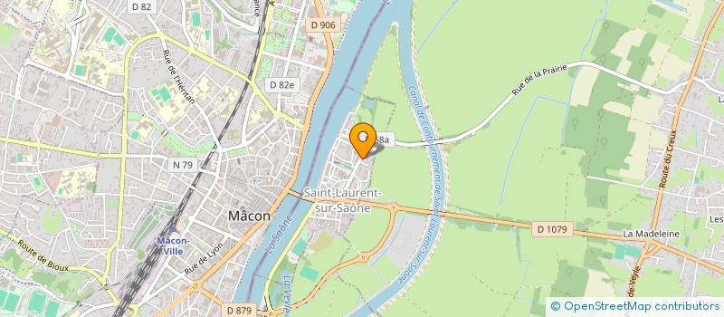 localisation de l'entreprise MADAME JULIE SIGNORET  SAINT-LAURENT-SUR-SAONE