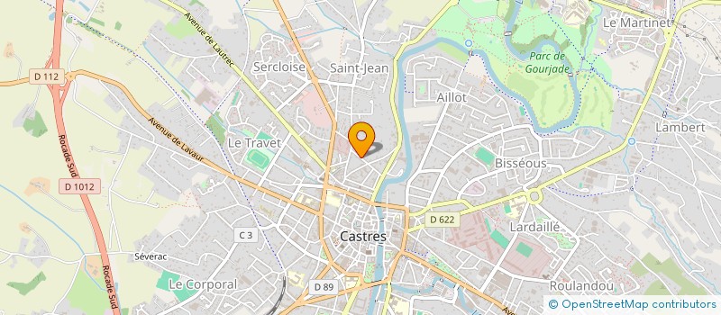 localisation de l'entreprise MADAME JULIE SIMON  CASTRES