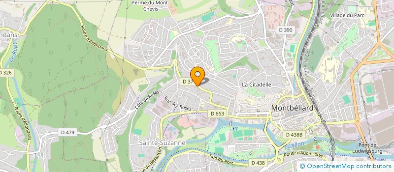 localisation de l'entreprise MADAME JULIE SINDT à MONTBELIARD