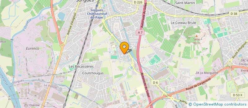 localisation de l'entreprise MADAME JULIE SINKA  SORGUES