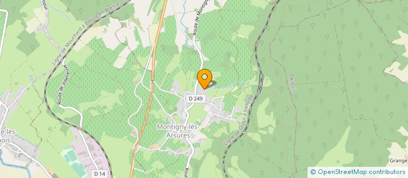 localisation de l'entreprise MADAME JULIE STACH  MONTIGNY-LES-ARSURES