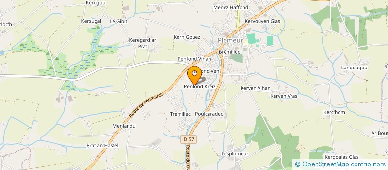 localisation de l'entreprise MADAME JULIE STEPHAN  PLOMEUR