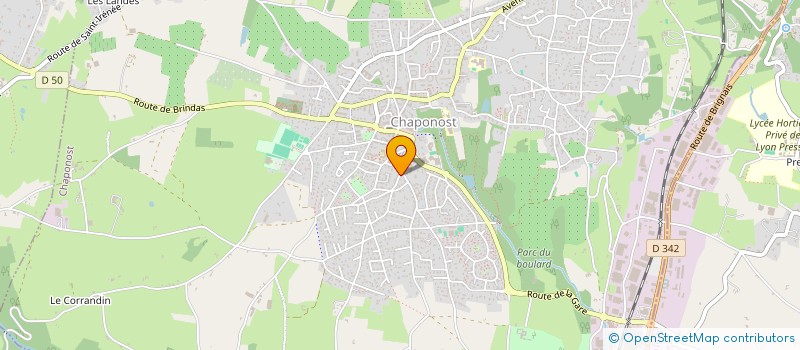 localisation de l'entreprise MADAME JULIE TAMAILLON  CHAPONOST