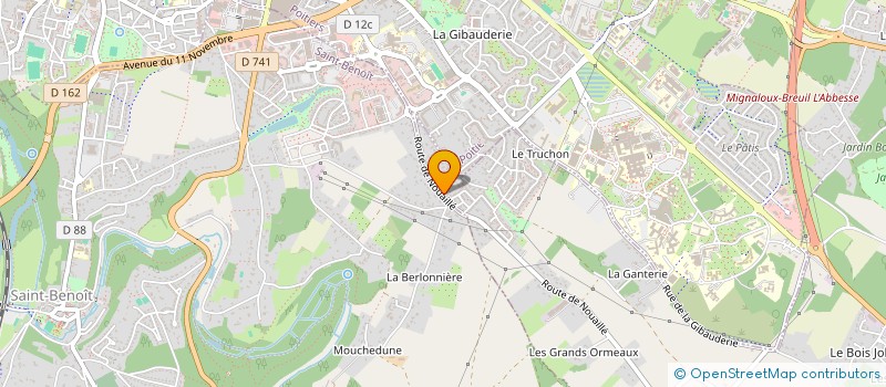 localisation de l'entreprise MADAME JULIE TARNAUD  MIGNALOUX-BEAUVOIR