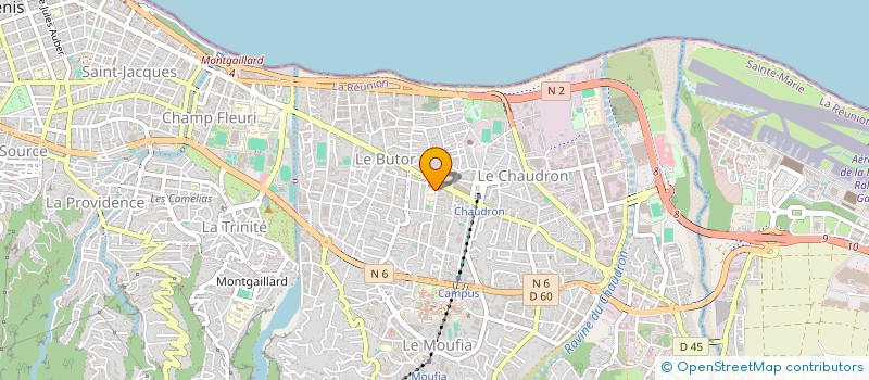 localisation de l'entreprise MADAME JULIE TECHER  SAINT-DENIS