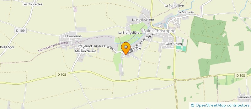 localisation de l'entreprise MADAME JULIE TERNOIR  SAINT-CHRISTOPHE