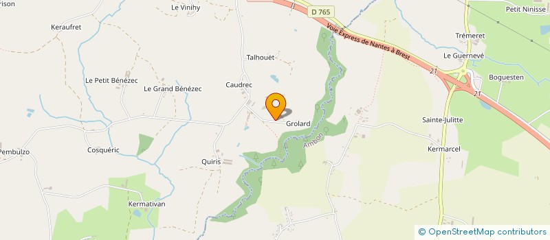 localisation de l'entreprise MADAME JULIE TESSIER  SURZUR