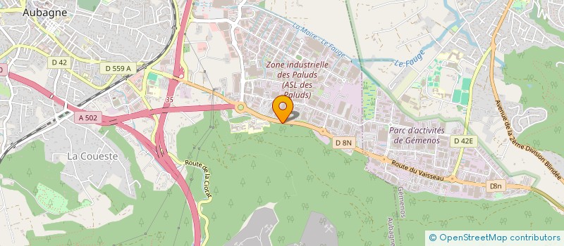 localisation de l'entreprise MADAME JULIE TESSIER  ROQUEVAIRE