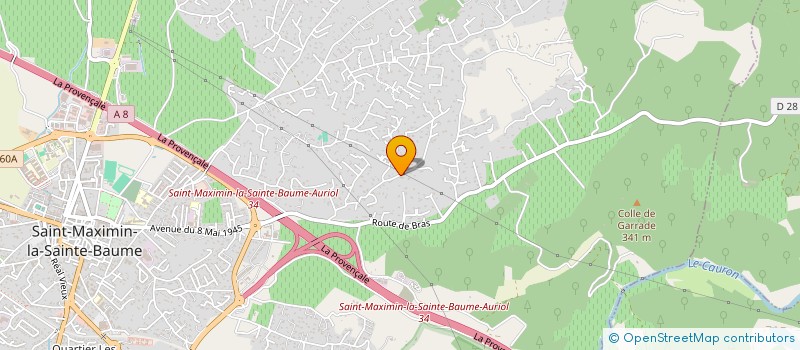 localisation de l'entreprise MADAME JULIE TEURLAY  SAINT-MAXIMIN-LA-SAINTE-BAUME