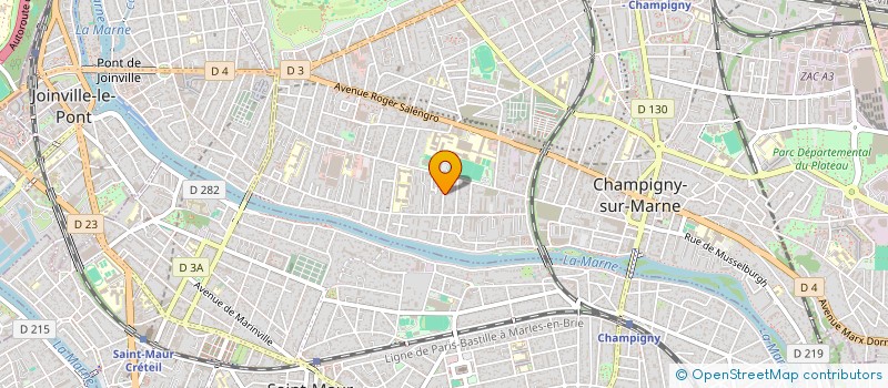 localisation de l'entreprise MADAME JULIE THAZARD à CHAMPIGNY-SUR-MARNE