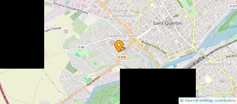 localisation de l'entreprise MADAME JULIE THEOBALD à SAINT-QUENTIN