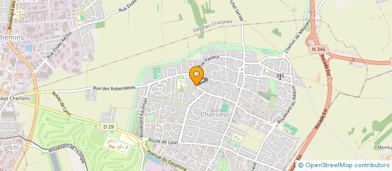 localisation de l'entreprise MADAME JULIE THERIAUX à CHASSIEU